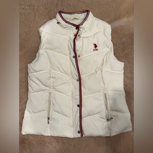 U.S. Polo Assn. Cream Puffer Vest